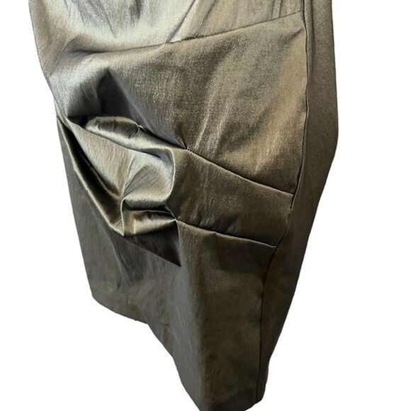 Cachet Womens Green Lined Babydoll Ruched Whimsigoth Sleeveless Party Dress 8 - Picture 10 of 16